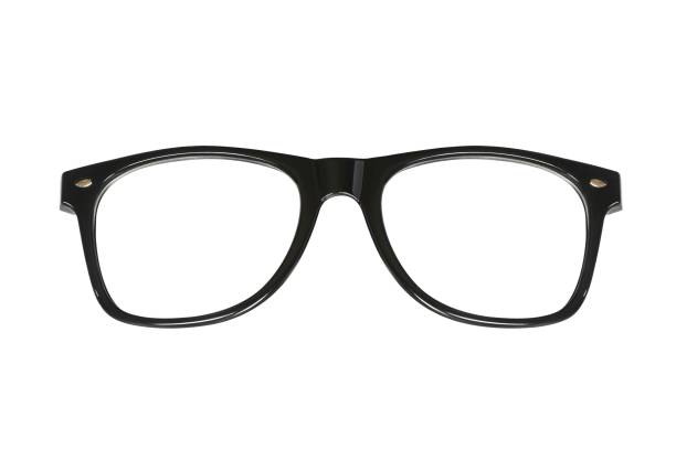 istock Black eye glasses isolated on white background with clipping path. 1182118415