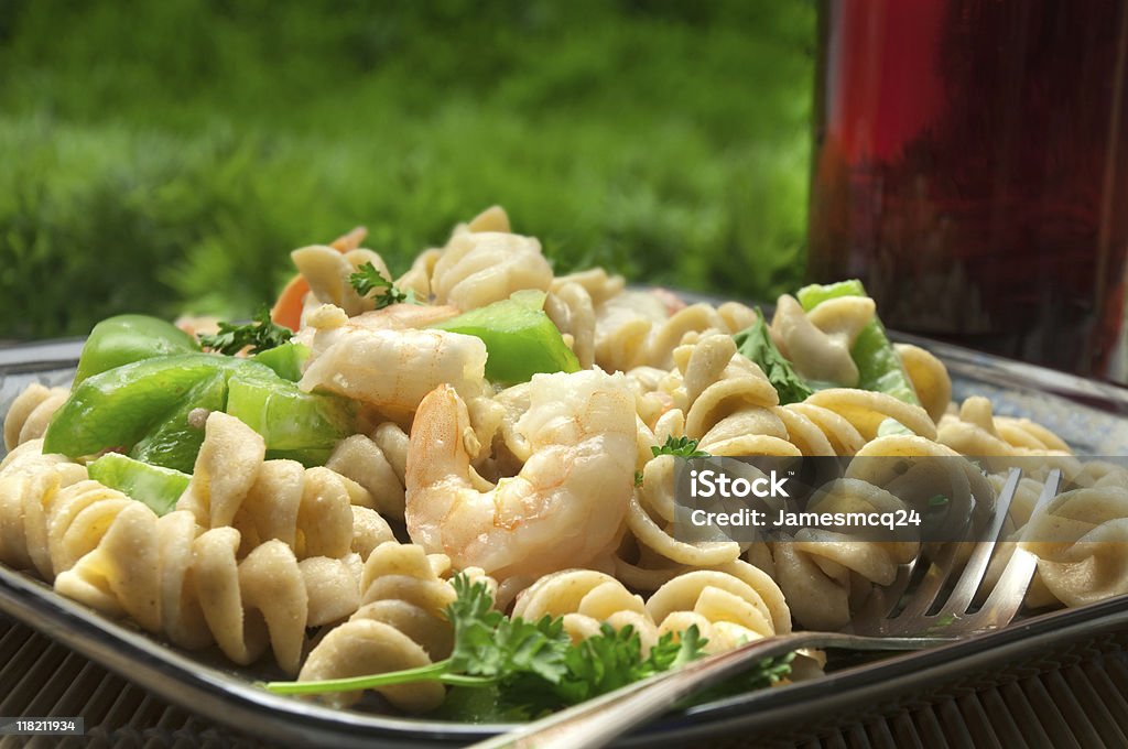 Ensalada de pescados y mariscos, Pasta - Foto de stock de Alimento libre de derechos
