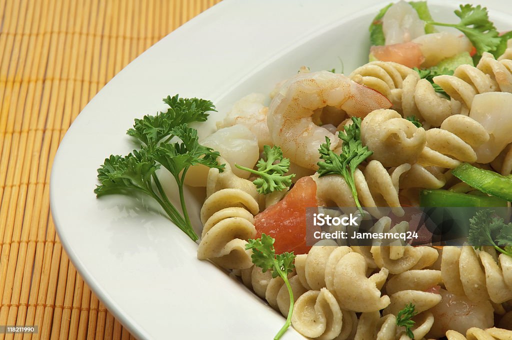 Insalata di frutti di mare Pasta - Foto stock royalty-free di Alimentazione sana