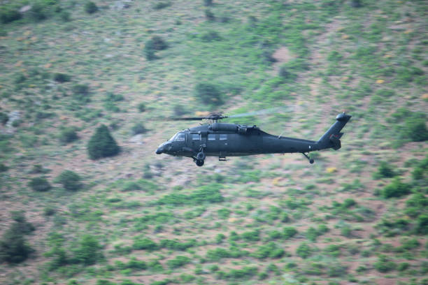 istock Turkish police skorsky type helicopter 1182129356