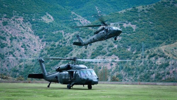 istock Turkish police skorsky type helicopter 1182129357