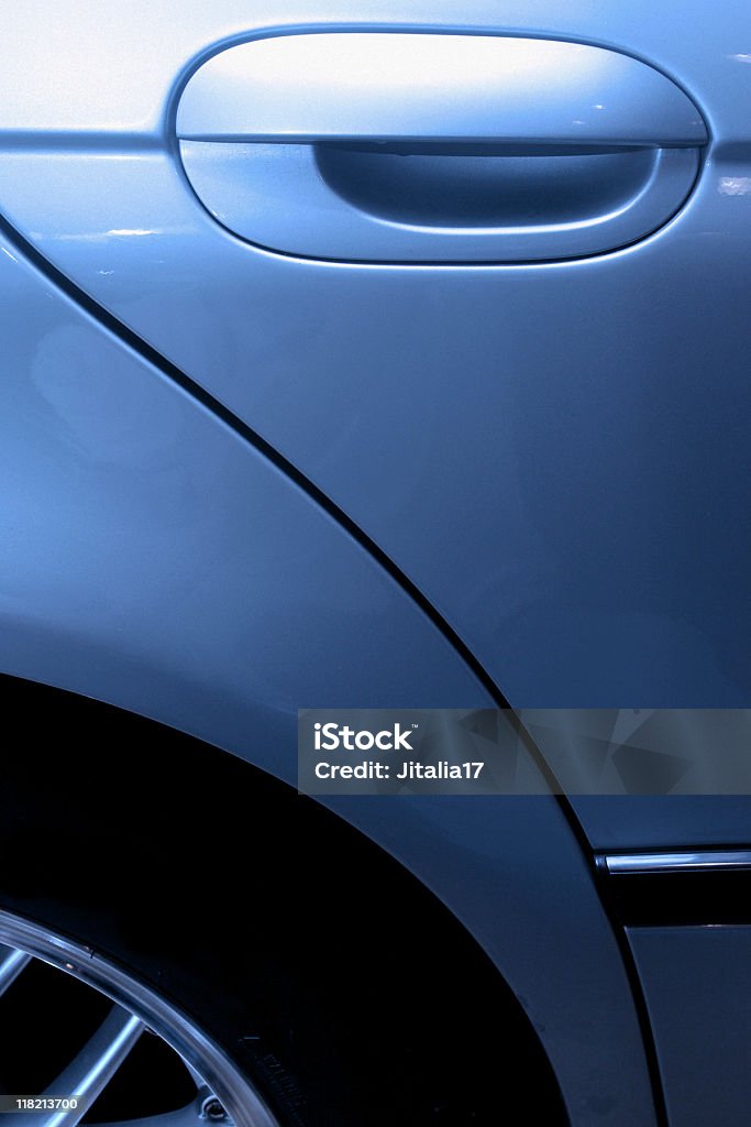 Auto sportiva maniglia della portiera-dettaglio lucido - Foto stock royalty-free di Automobile