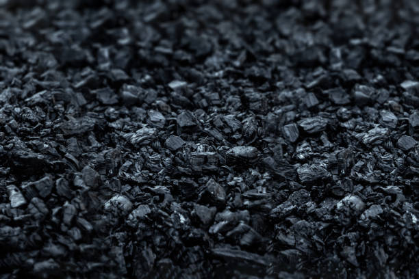 Dark coal texture, coal mining, fossil fuels, environmental pollution