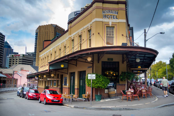 Herberton, Australia - January 26, 2015: The beautiful Royal Hotel in the historical village of Herberton in Queensland, Australia