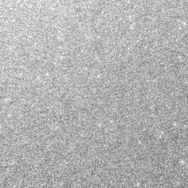istock Silver glitter background texture white sparkling shiny wrapping paper for Christmas holiday seasonal wallpaper decoration, greeting and wedding invitation card design element 1182143204
