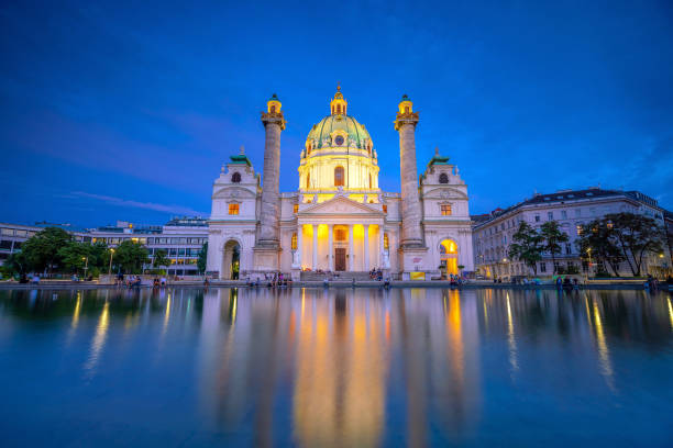 istock St. Charles's Church (Karlskirche) in Vienna, Austria 1182143396