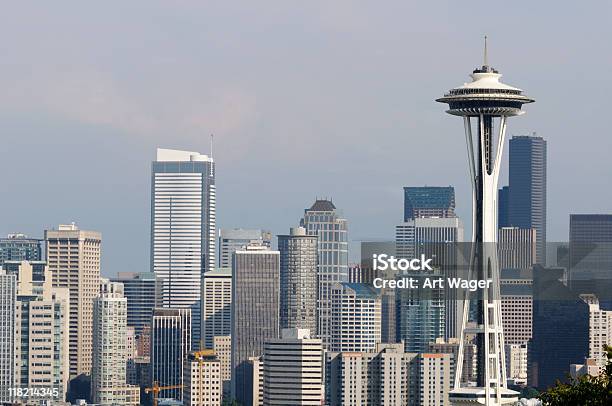 Seattle Skyline - Fotografias de stock e mais imagens de Ao Ar Livre - Ao Ar Livre, Arranha-céu, Cidade