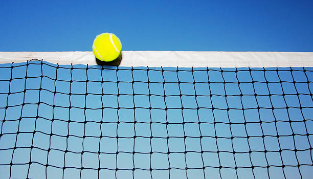 istock Tennis Ball and Net 118214528