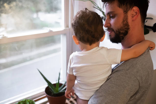 istock Father and son at home 1182150524