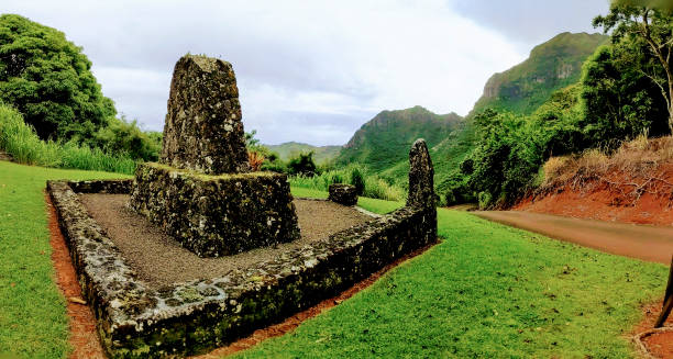 istock Kauai Coastline and Religious Monument 1182151630