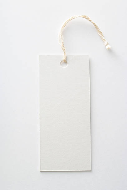 istock Isolated shot of blank tag on white background 118215421