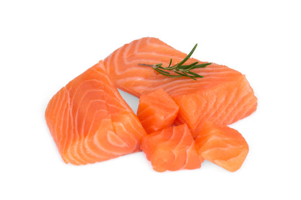 istock raw salmon piece with rosemary isolated on white background 1182171802