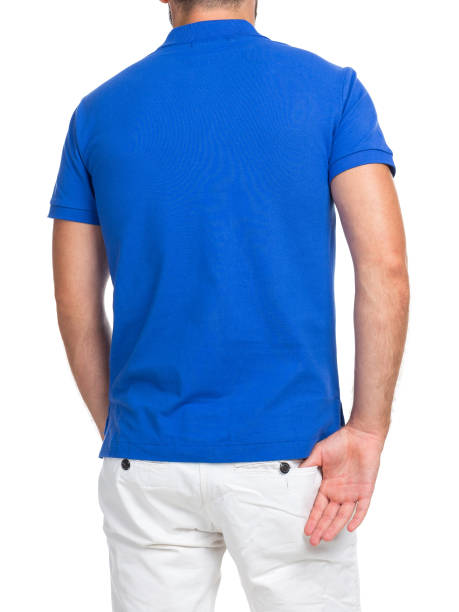 istock blank color t-shirt on man (back side) isolated on white background 1182180135