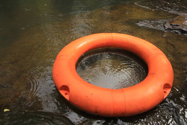 istock A rubber ring to save lives in the river 1182182622