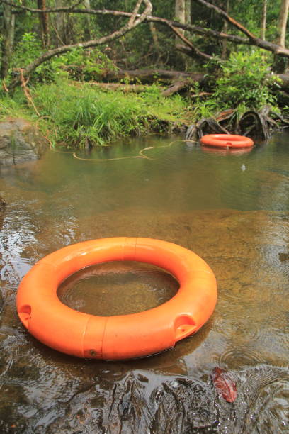 istock A rubber ring to save lives in the river 1182182767