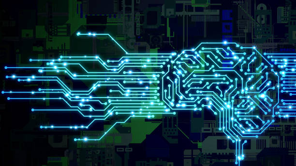istock AI (Artificial Intelligence) concept. Human brain and circuit board. 1182183209