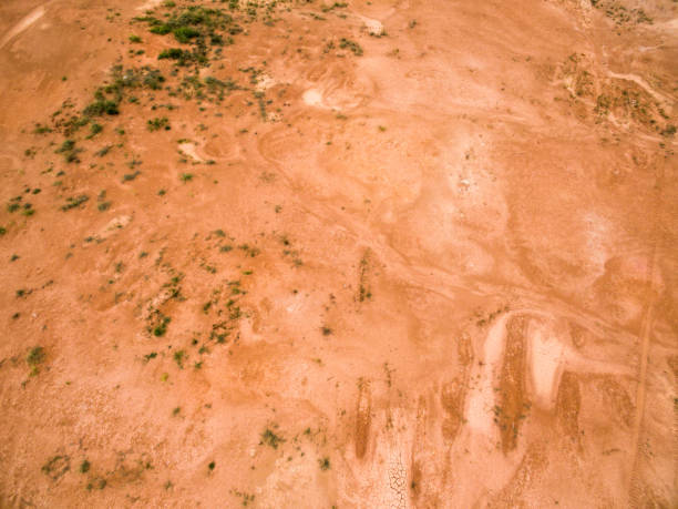 istock aerial view of red mud desert from a drone 1182188321