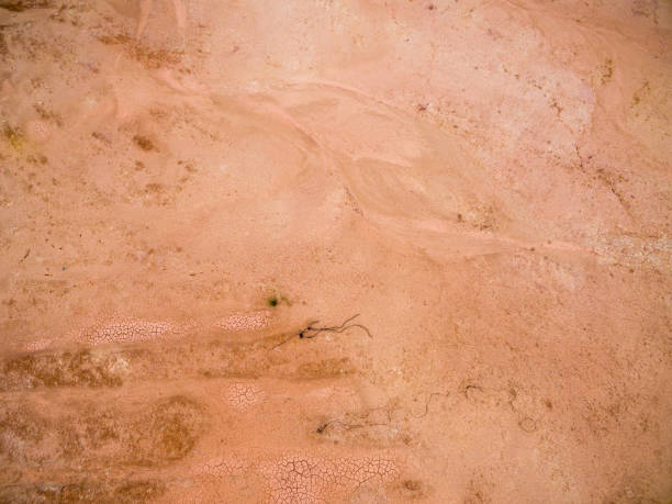 istock aerial view of red mud desert from a drone 1182188536
