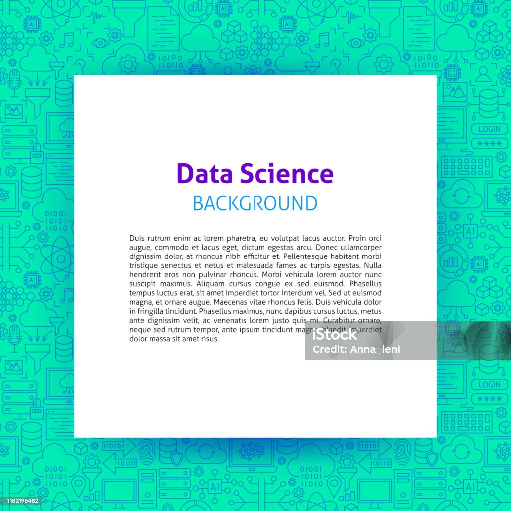 Data Science Paper Template Stock Illustration - Download Image Now ...