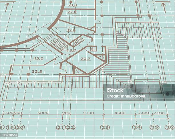 Tecture Plan Architectural Plan Stock Illustration - Download Image Now - Blueprint ...