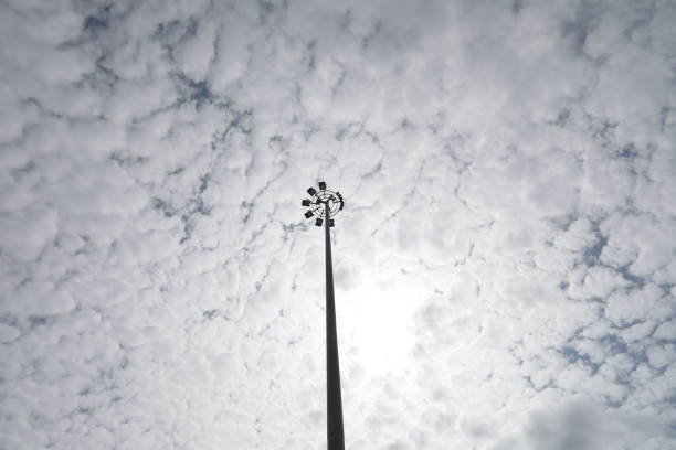 istock Scenic view up to giant light standard 1182206029
