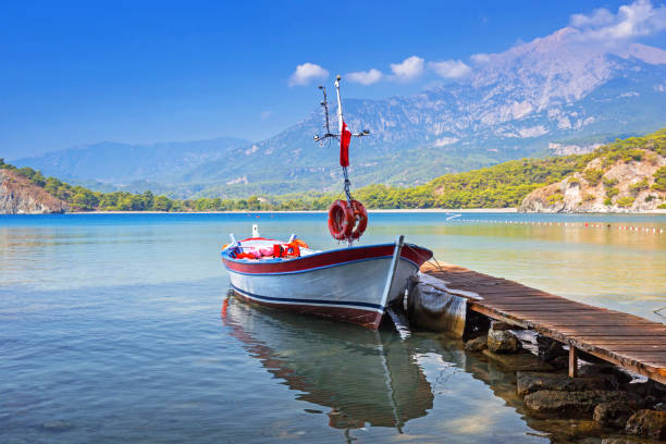 Beautiful bay at the ancient Phaselis city, Turkey
