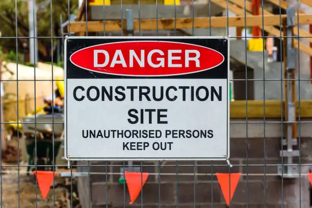 Photo of Construction site sign