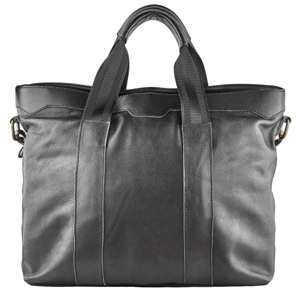 istock Leather bag isolated on a white background 1182208779