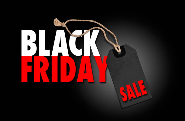 istock Leather label sticker with words Black Friday 1182208998