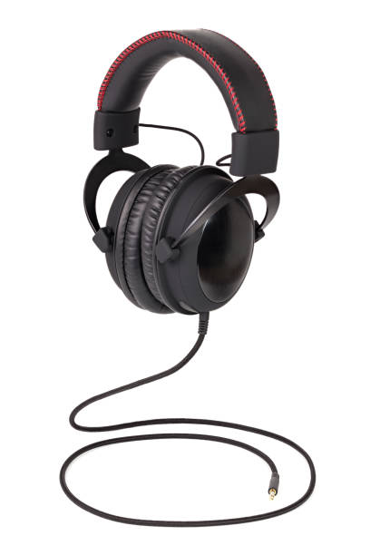 istock wired black professional headphones isolated on white background 1182211024