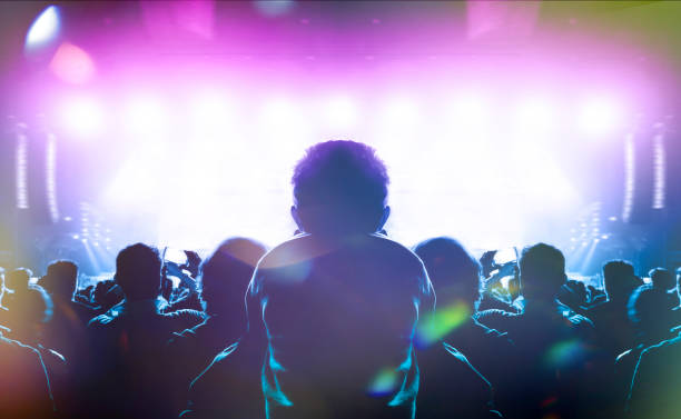 istock Concert crowd in front of a live stage 1182211226