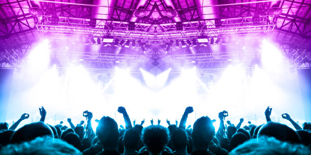 istock Concert crowd in front of a live stage 1182211305