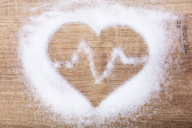 istock Heart With Heartbeat Made With Salt 1182211490