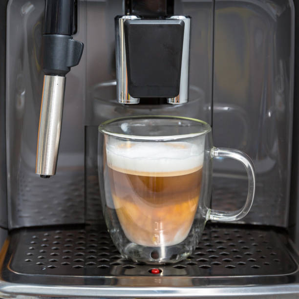istock Freshly brewed coffee from the coffee machine 1182214601