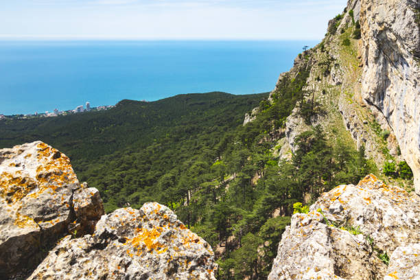 istock Mountain and sea view, Russia 1182216193