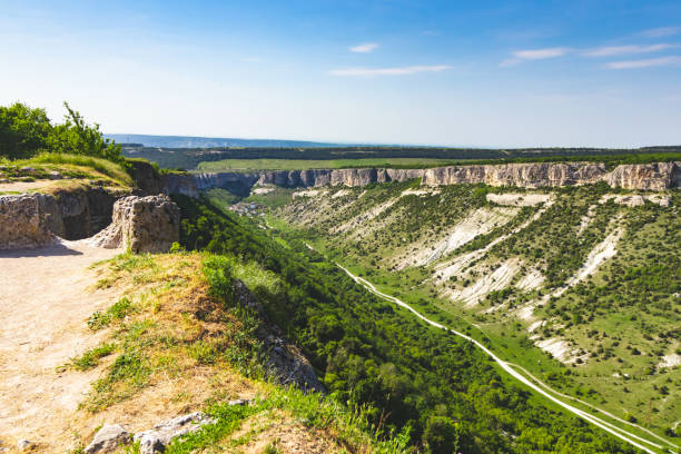 istock Valley view with roads, Russia, 1182220949