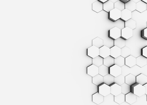 Hexagonal, Honeycomb Abstract Background