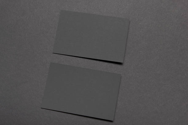 istock Business cards blank. Mockup on color background. Flat Lay. copy space for text 1182222291