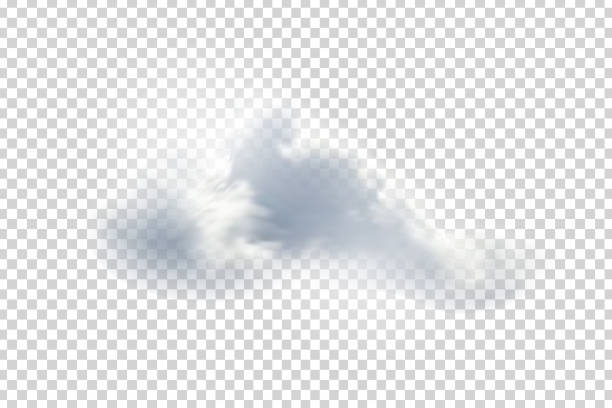 wektor realistyczne izolowane chmury do dekoracji szablonów i makiety obejmujące na przezroczystym tle. koncepcja burzy i nieba. - cumulus cloud sky blue condensation stock illustrations