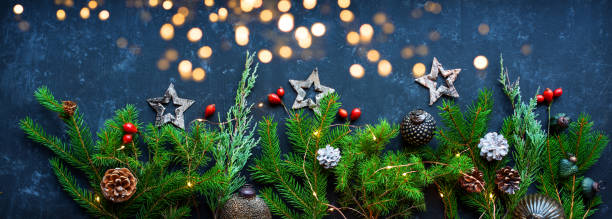 istock Christmas decoration background 1182223520