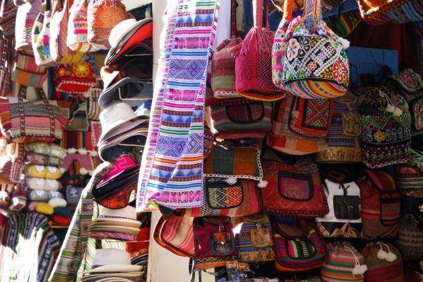 istock alpaca wool products of Peru 1182229903