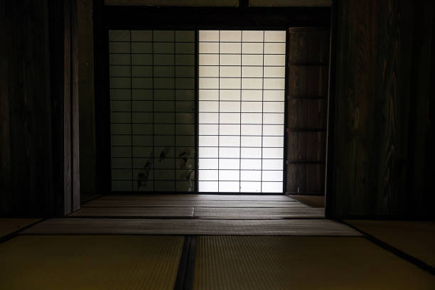 japanska gamla hus (japanese old room) - tatami mat bildbanksfoton och bilder