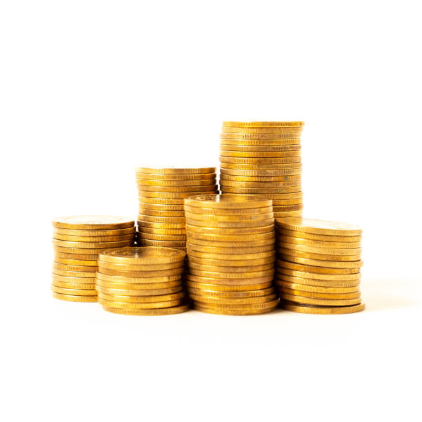 istock gold coins isolated on white background 1182238887