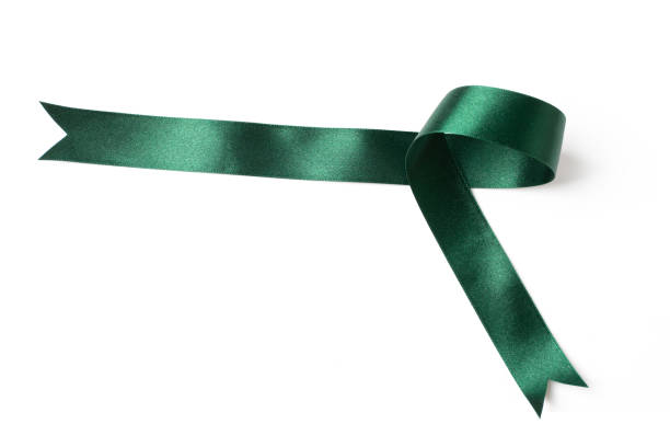 istock green banners ribbons label on white background 1182238904