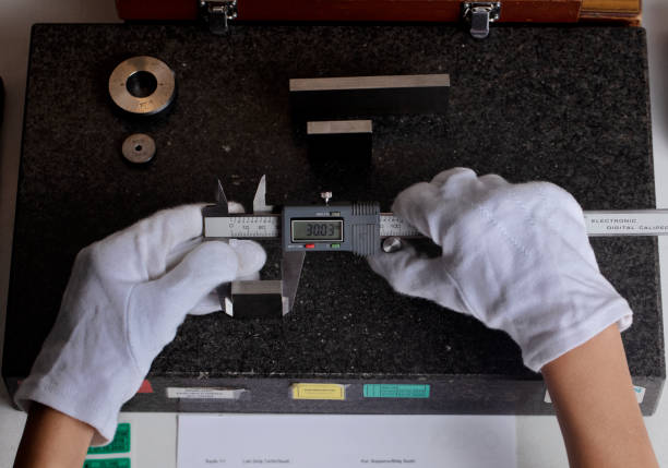 istock caliper measurement laboratory photo - stock image 1182243898