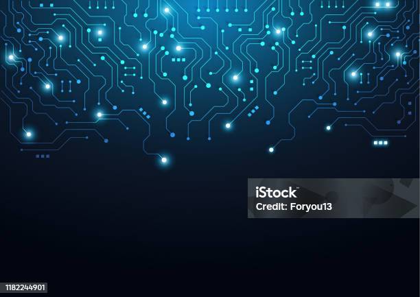 High Technology Graphics High Tech Technology Geometric Stock Illustration - Download Image Now ...