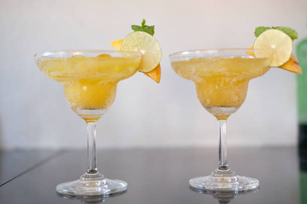 Mango margarita cocktails