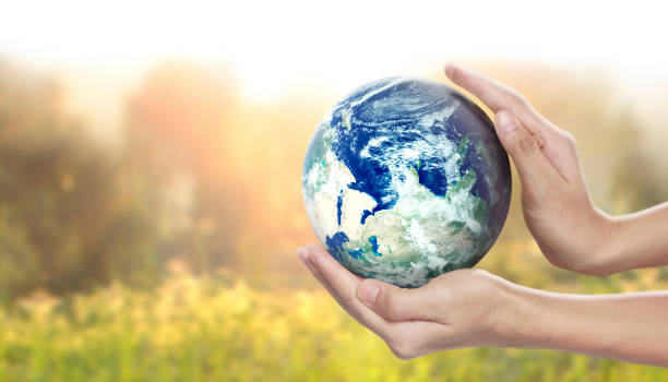 istock Globe ,earth in human hand, Earth image provided by Nasa 1182250988