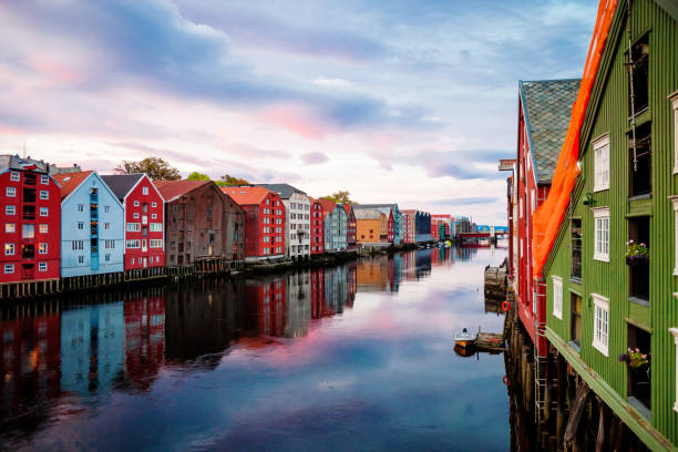 istock Trondheim view from Old Town Bridge - Norway 1182253703