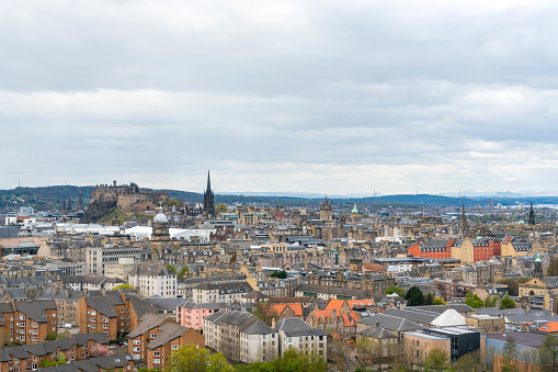 City view of Edinburgh in Scotland